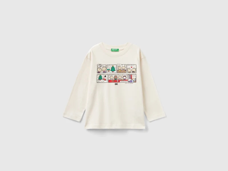 Calda t-shirt con stampa natalizia
