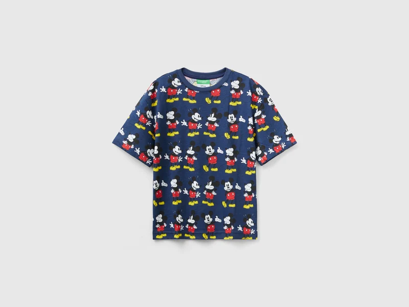 Maglietta blu scuro con stampa Mickey Mouse