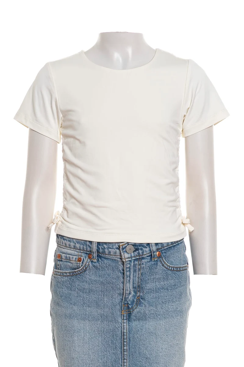 T Shirt Kids Only Gea Ruchis Top Da Bambina Panna