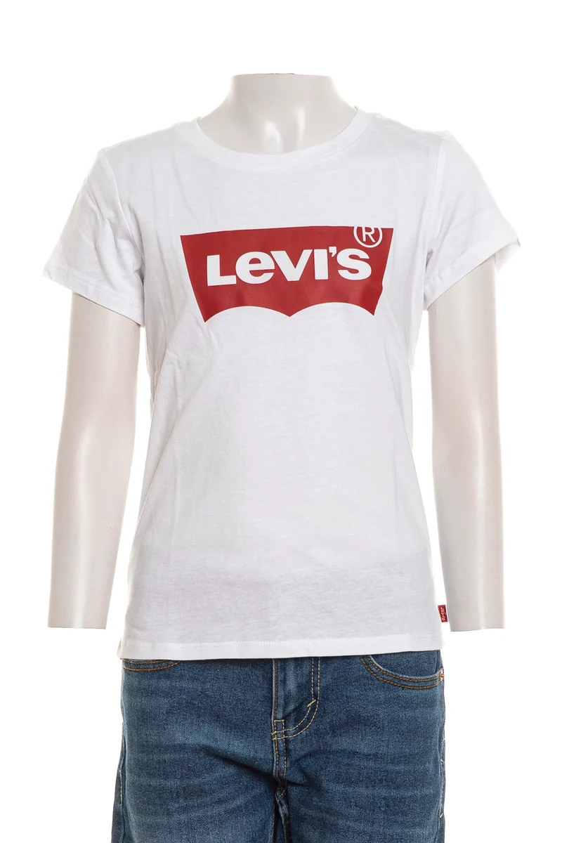 T Shirt Levi's Batwing Jr Da Bambina Bianca