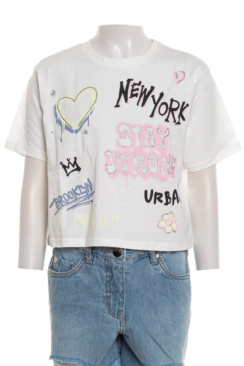 T Shirt Name It Fosiaz Da Bambina Bianca