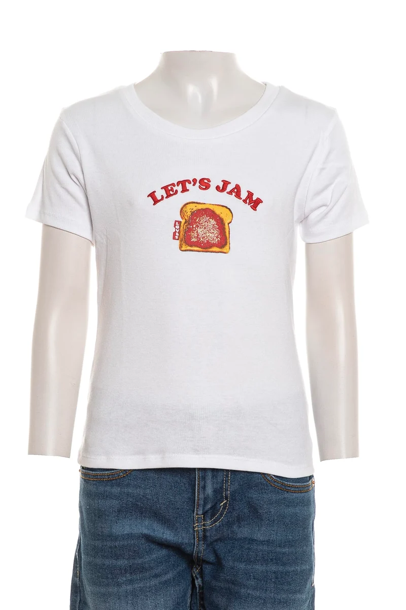 T Shirt Levi's Rib Meet And Greet Da Bambina Bianca