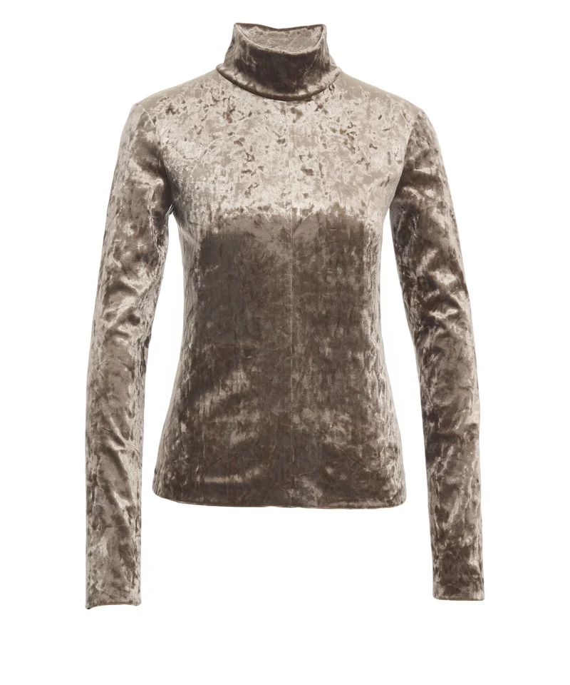 T-shirt con dolcevita