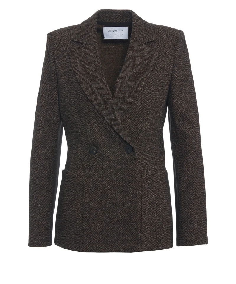 Blazer con revers a punta