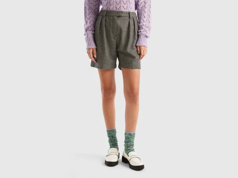Shorts pied de poule