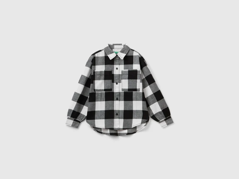 Camicia scozzese oversize