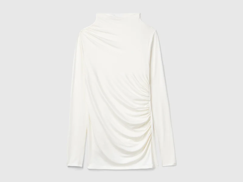 Maglietta slim fit in Modal stretch