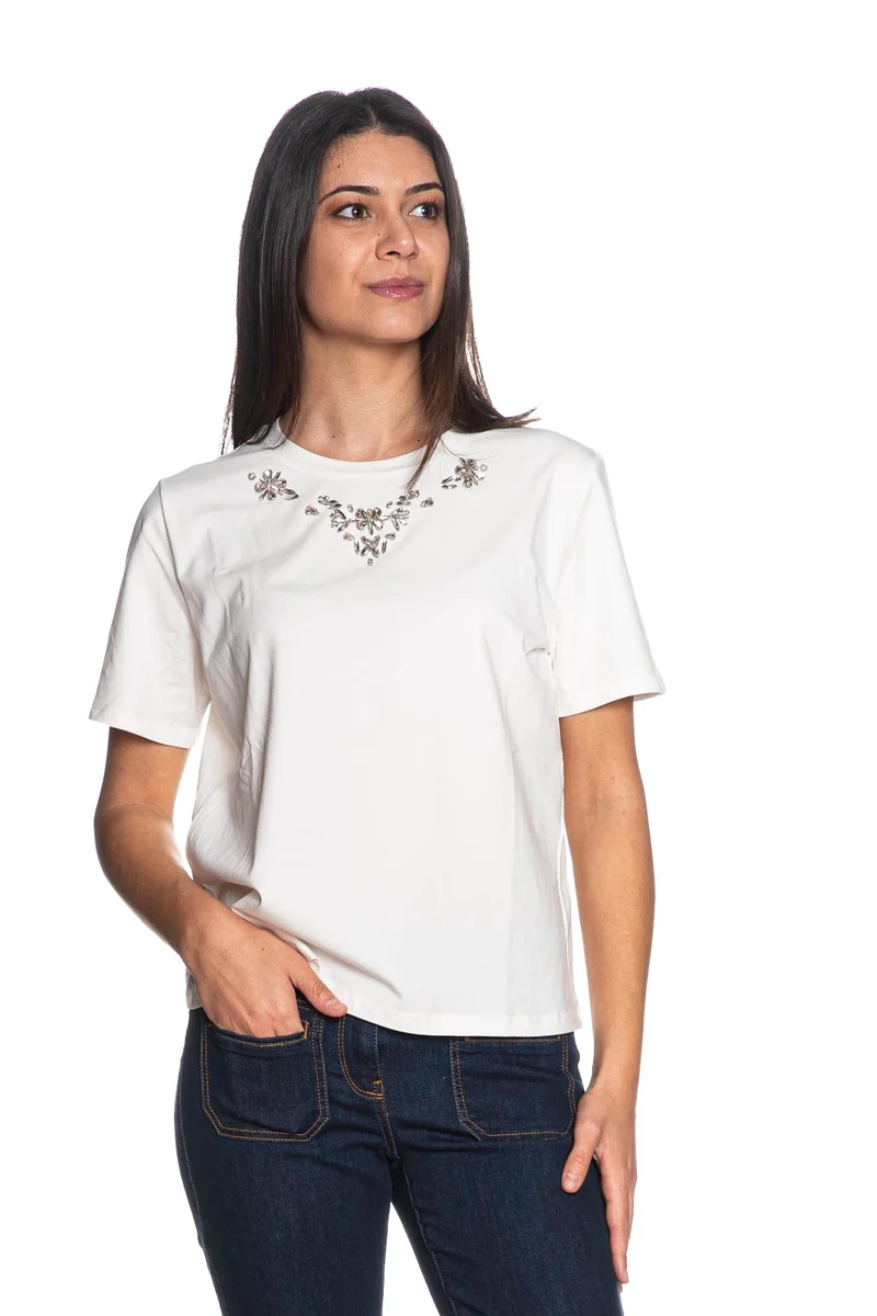 T Shirt Morgan Mare Da Donna Bianca