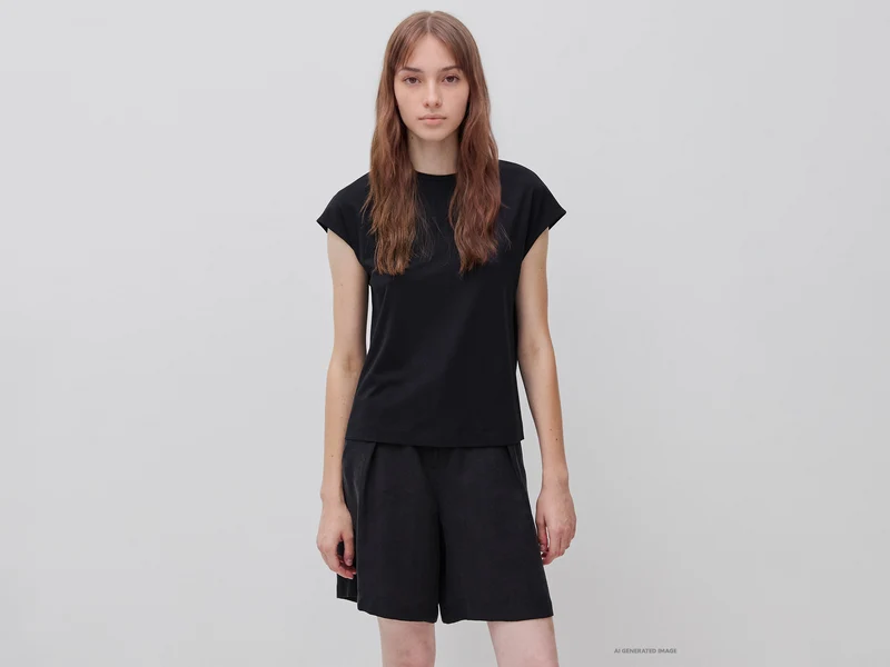 T-shirt in misto viscosa di bamboo