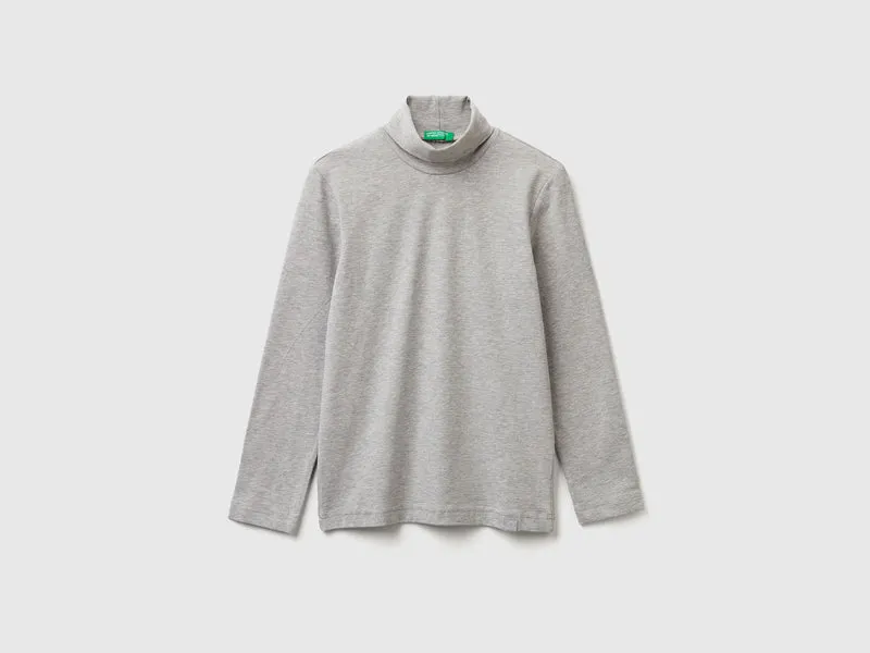 T-shirt dolcevita manica lunga