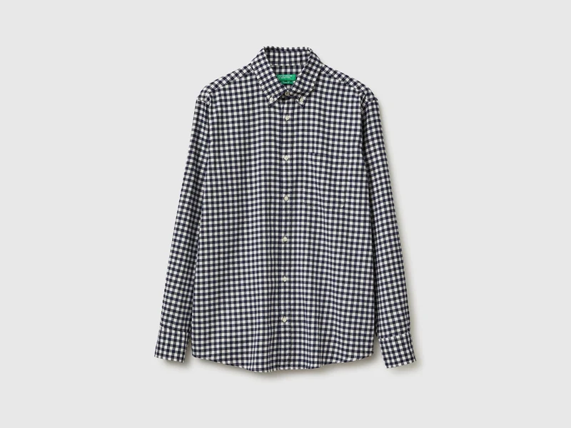 Camicia button down in flanella