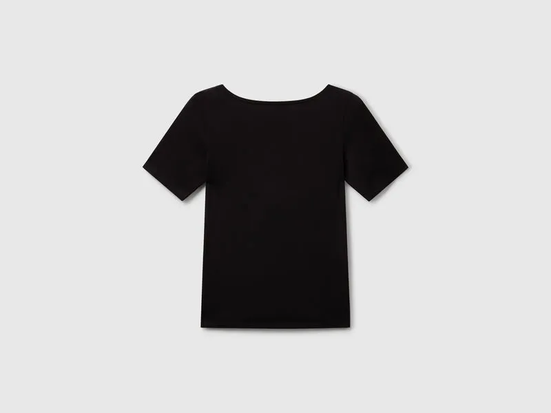T-shirt slim fit reversibile
