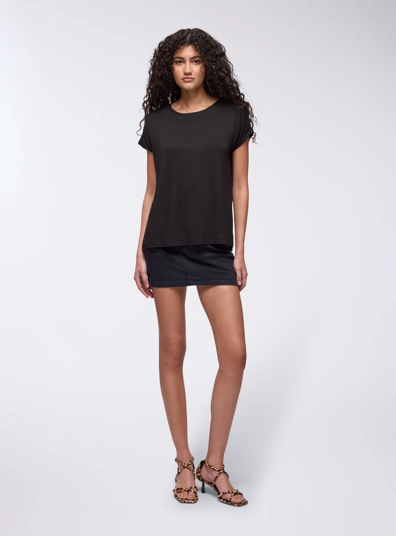 T-shirt ampia tinta unita