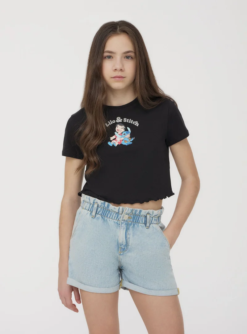 T-shirt con stampa Lilo e Stitch®
