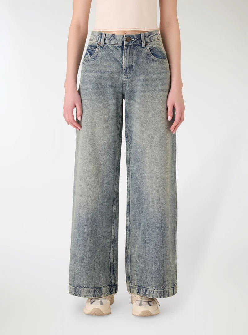 Jeans baggy vita bassa