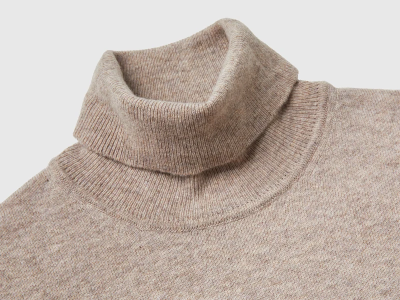Dolcevita tortora in pura lana Merino