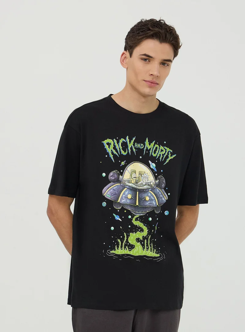 T-shirt stampa Rick and Morty®