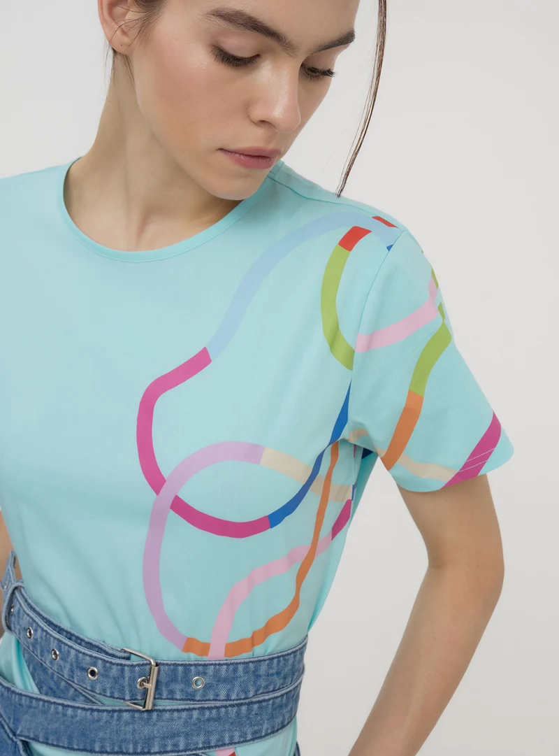 T-shirt con stampa TRNPOPLAB