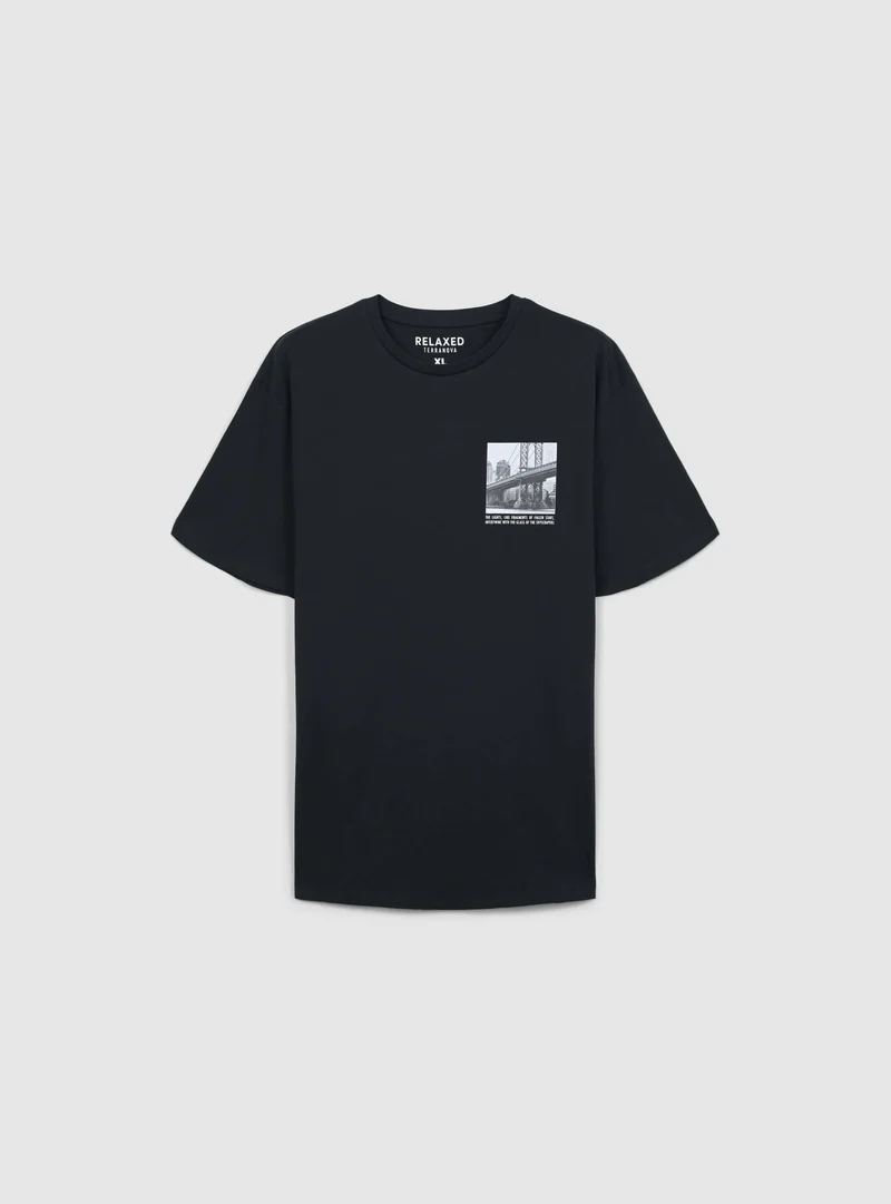 T-shirt stampa città fronte/retro