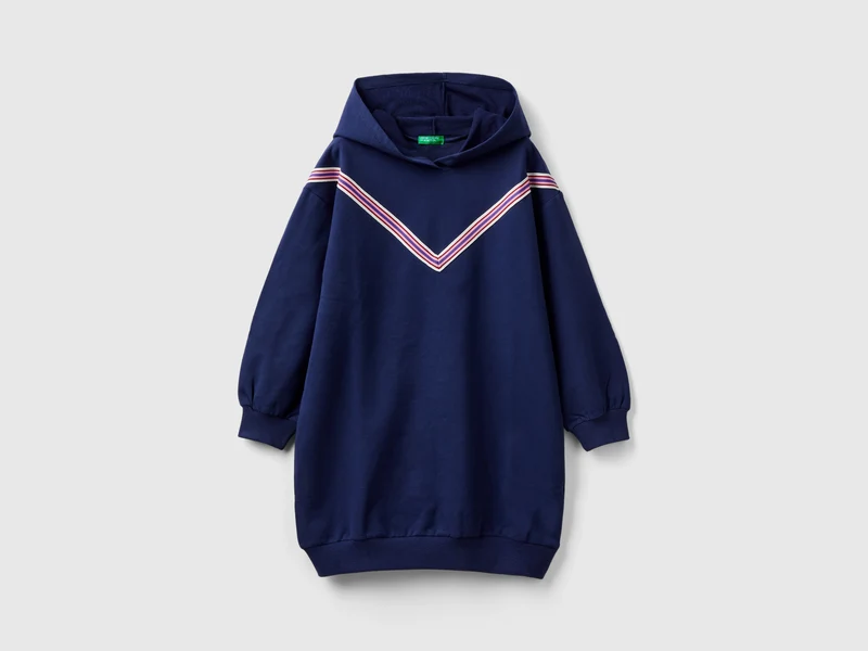 Vestito in felpa con cappuccio