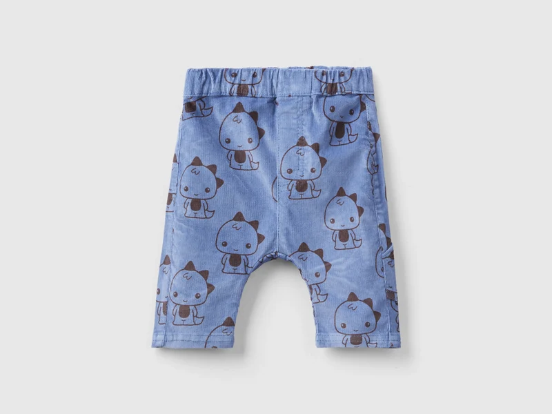 Pantaloni baggy fit con stampa dinosauri