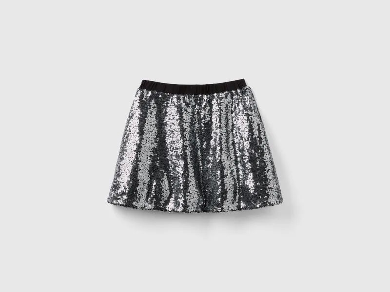 Minigonna con paillettes