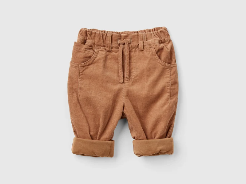 Pantaloni in velluto con coulisse