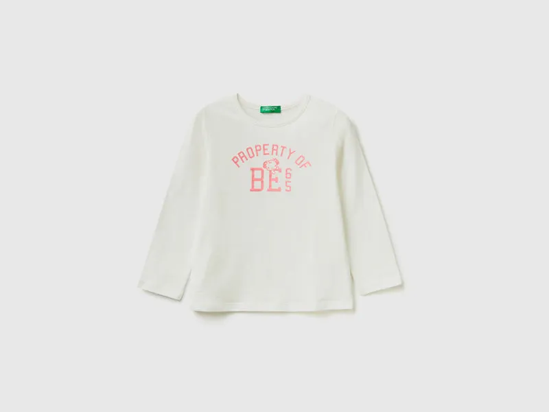 T-shirt con stampa 100% cotone