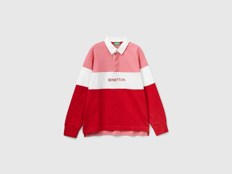Polo rossa e rosa regular fit