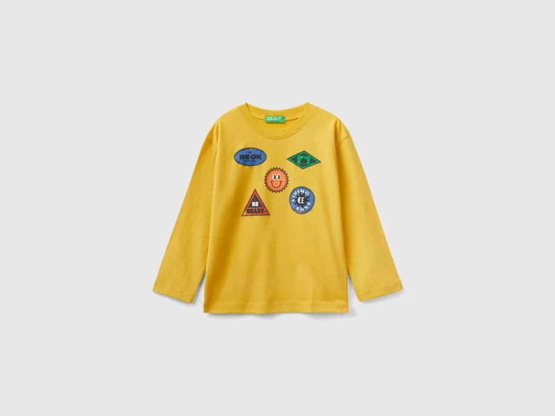 T-shirt in caldo cotone con stampa