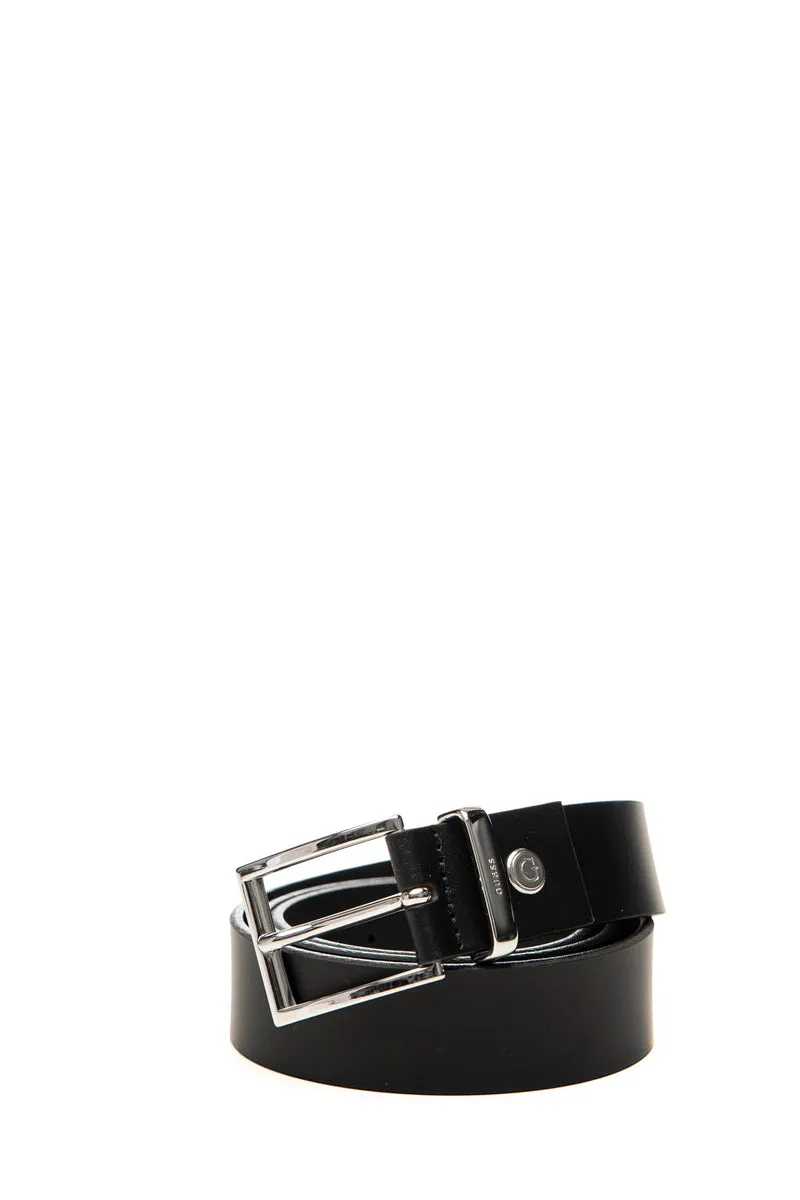 Cinta Guess Adj Not Rev 30 Da Uomo Nera In Pelle