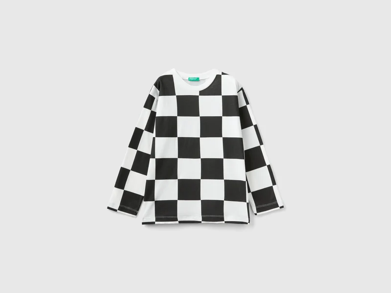 Calda t-shirt a scacchi