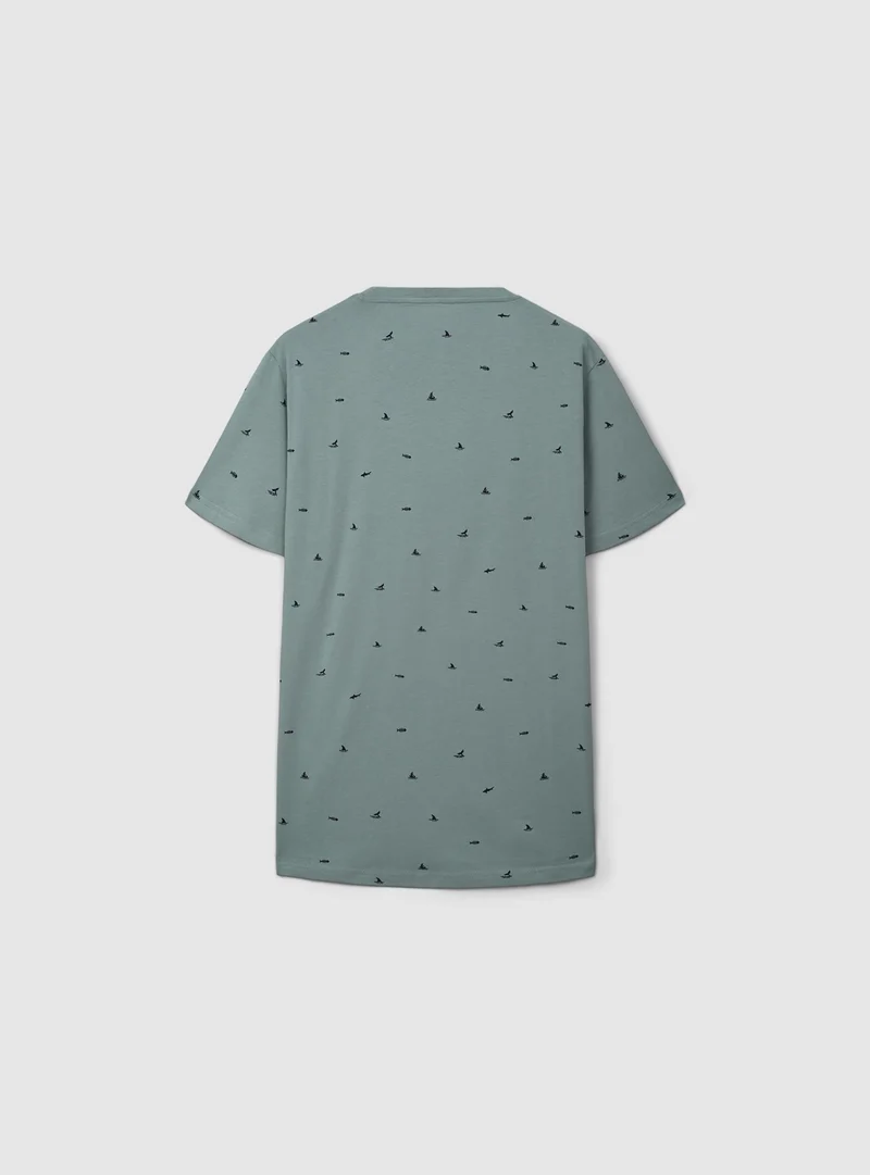 T-shirt microfantasia tema mare