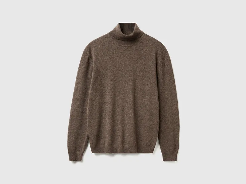 Dolcevita marrone in pura lana Merino
