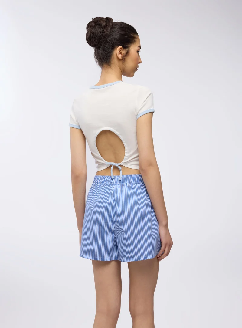 Shorts modello boxer a righe
