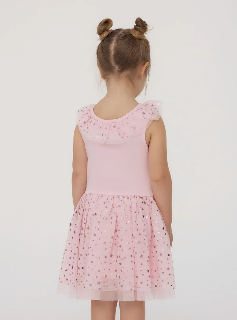 Vestito in tulle con stelle luccicanti