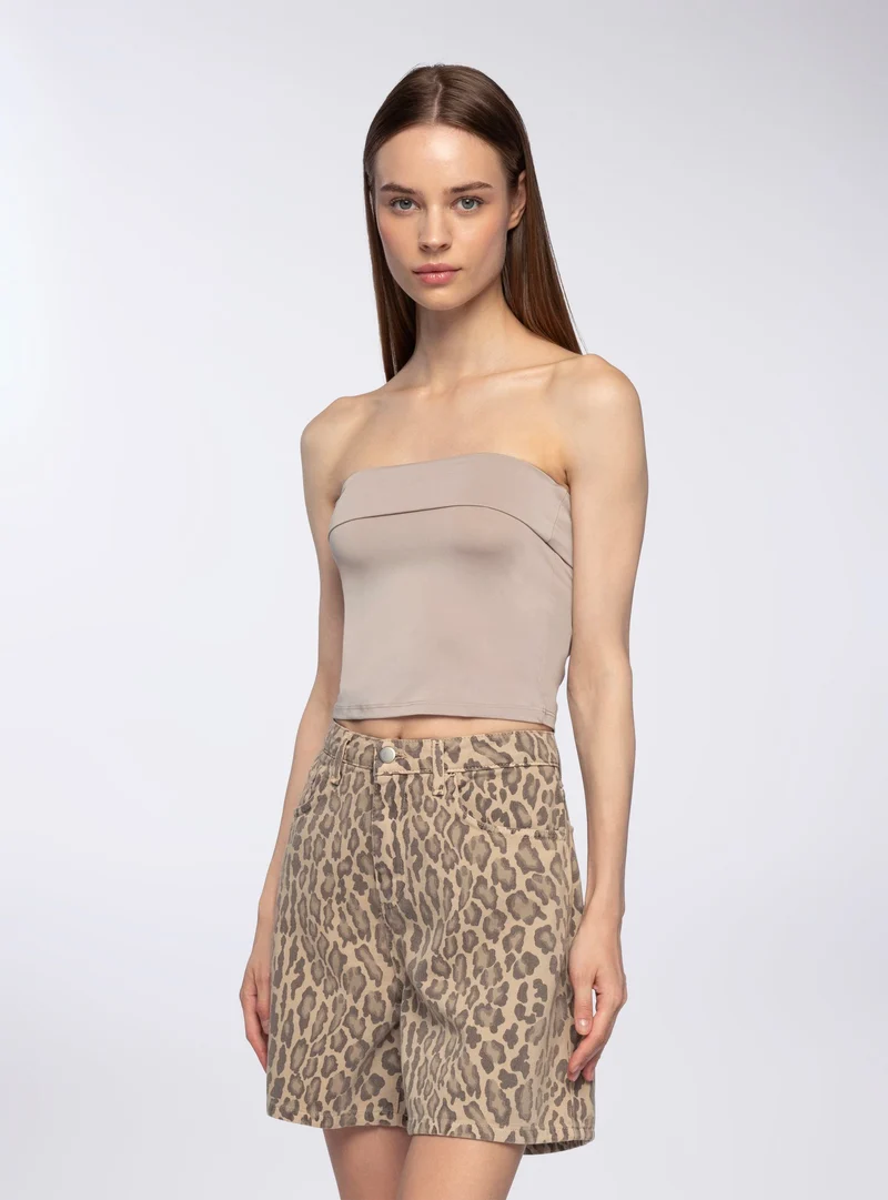 Shorts stampa maculata