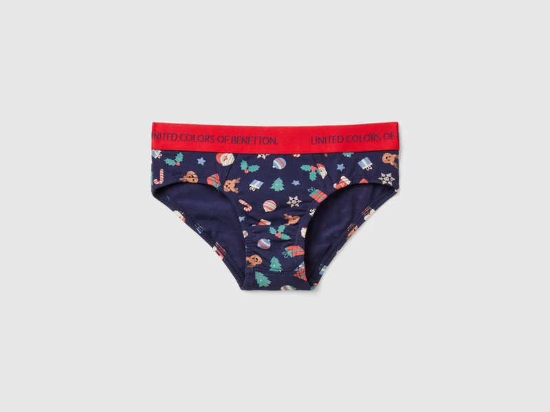 Slip con stampa natalizia
