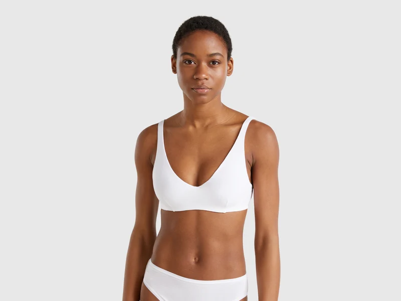 Reggiseno con ferretto in cotone stretch
