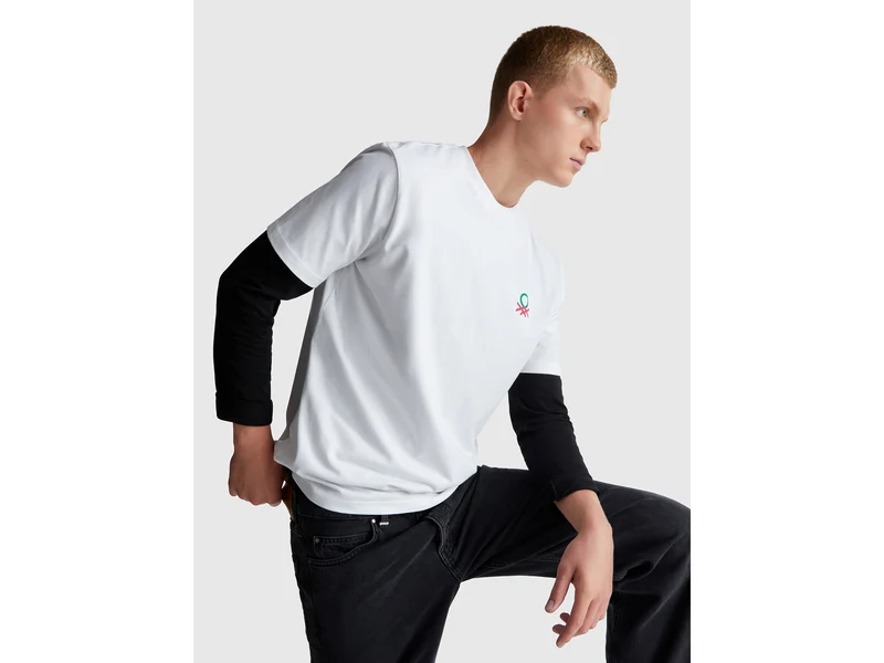 T-shirt relaxed fit con stampa