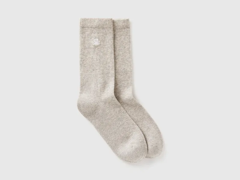 Calzini sportivi in misto cotone stretch