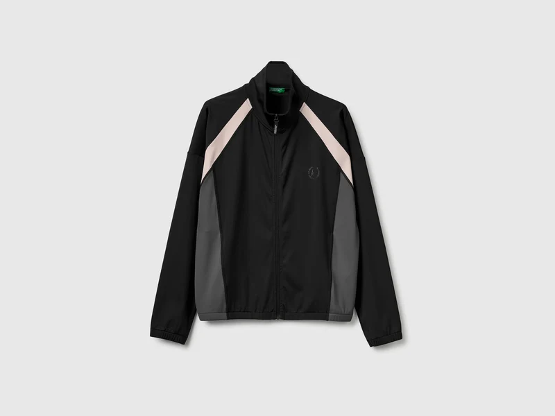 Felpa sportiva con collo alto