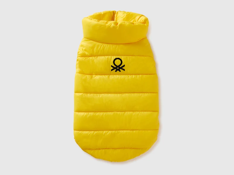 Piumino giallo per cani