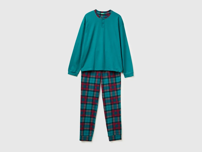 Pigiama con pantaloni tartan