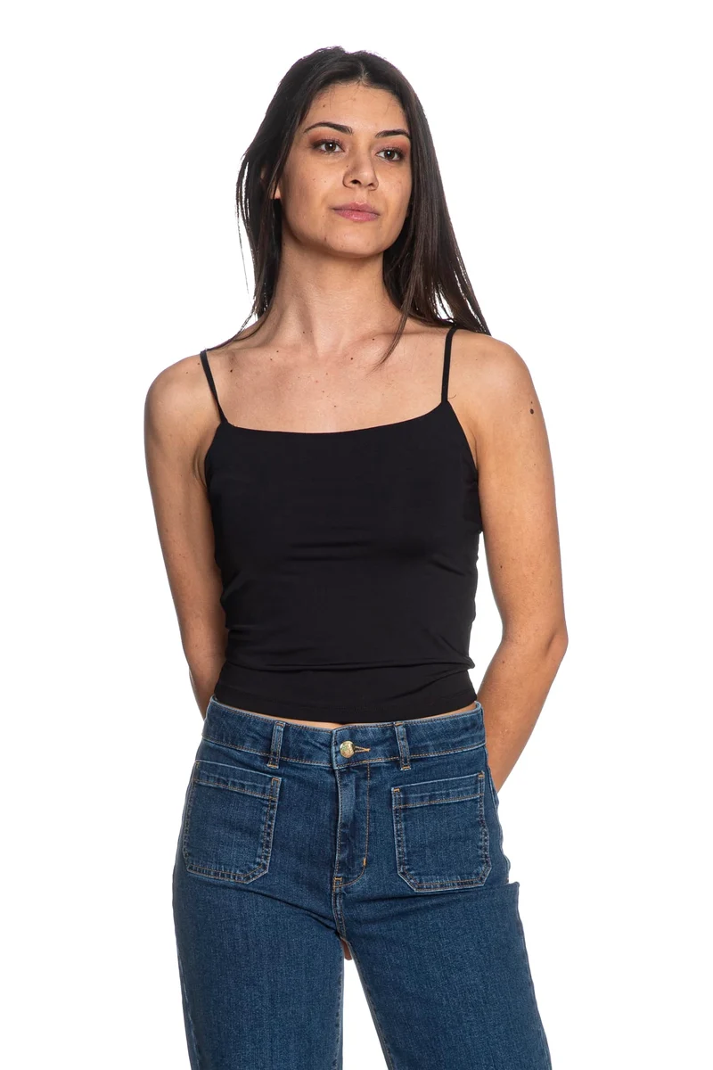 Top Canotta Tiffosi Teens Viana Da Donna Nero