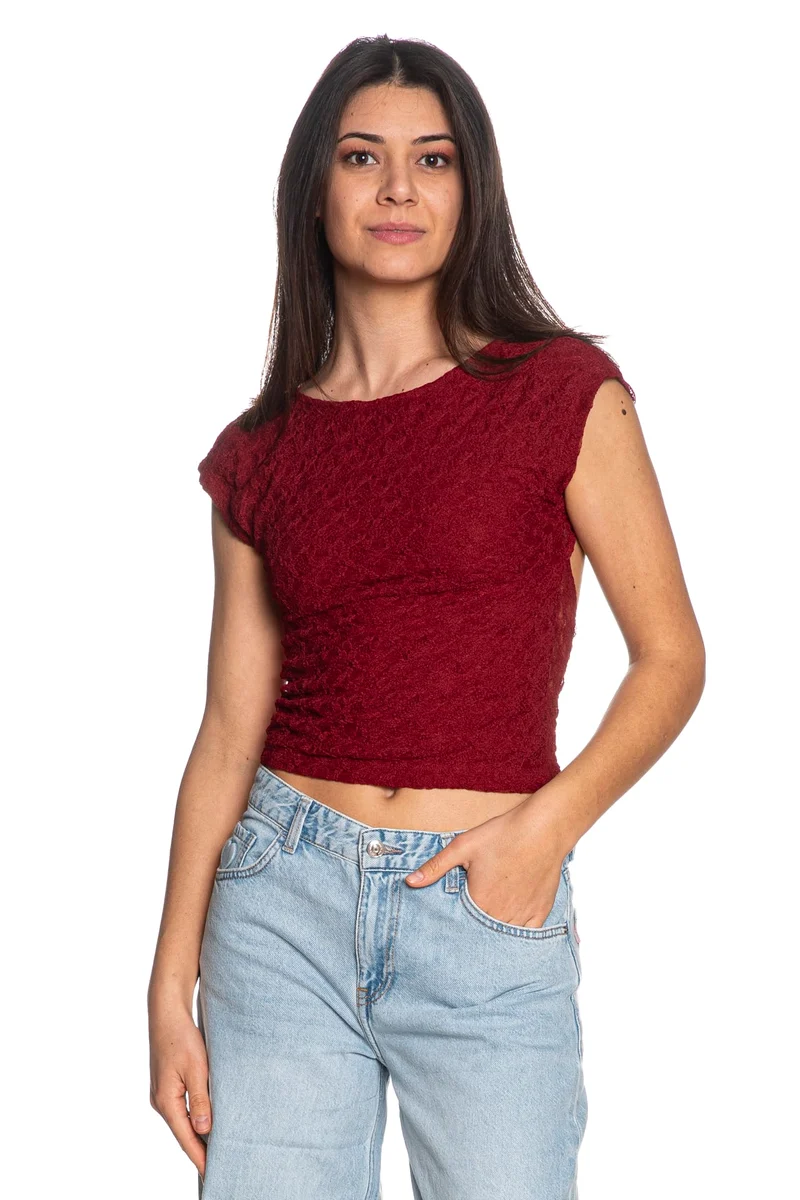 T Shirt Tiffosi Strawberry Da Donna Rosso Granata