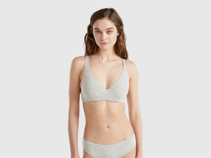 Reggiseno con ferretto in cotone stretch
