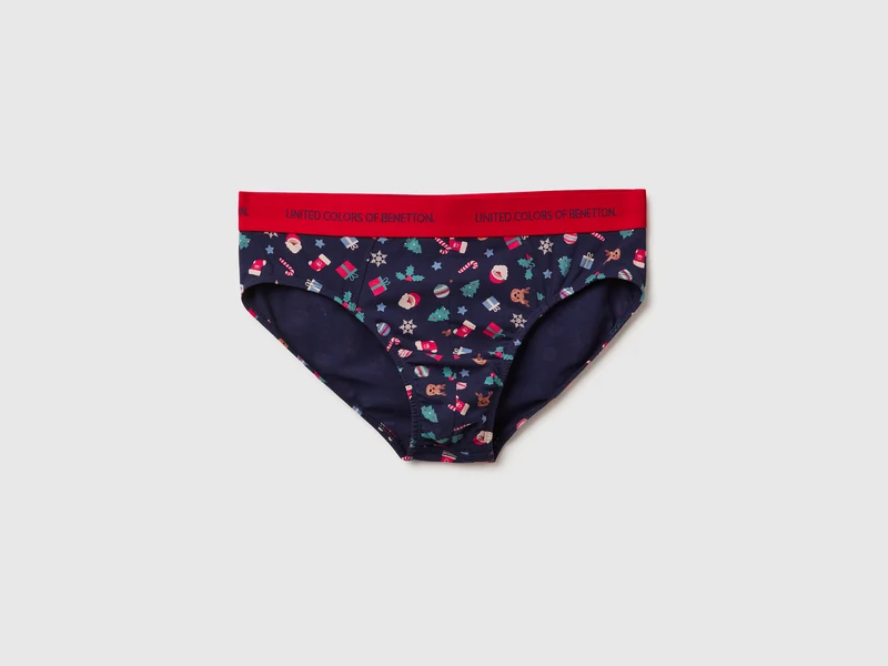 Slip con stampa natalizia