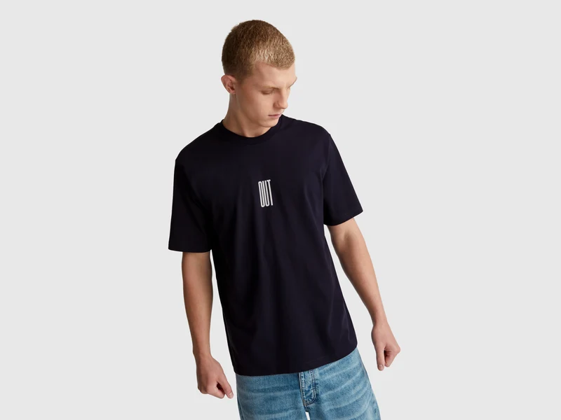 T-shirt relaxed fit con stampa
