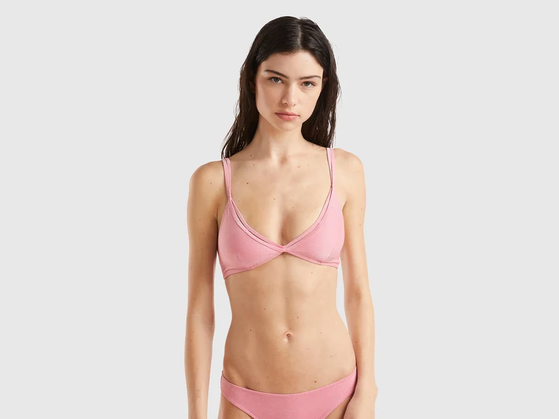 Triangolo mare con lurex